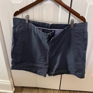 Roundtree & Yorke Men's Navy Flat Front Shorts